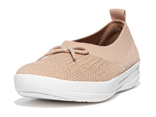Fitflop, Ballerina Bow, Almond Tan / Platino
