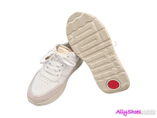 Fitflop, F-Mode Flatform Sneakers, Urban White/Platino