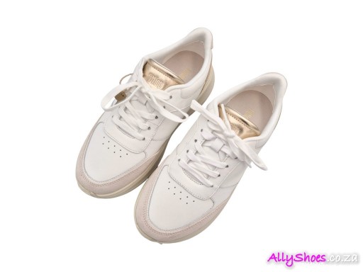 Fitflop, F-Mode Flatform Sneakers, Urban White/Platino