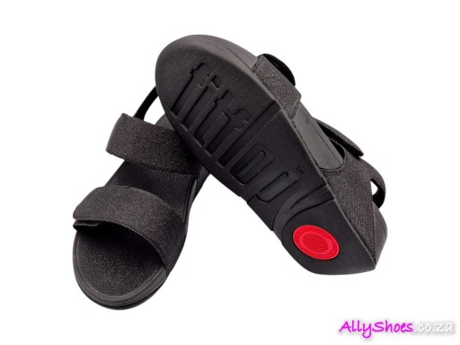 Fitflop, Lulu Adjustable Shimmerlux, All Black