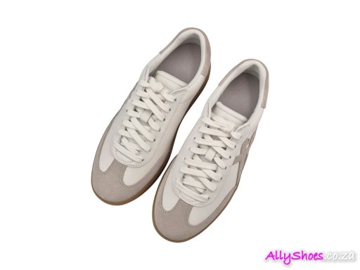 Fitflop, The Dash T-Toe Leather/Suede Sneakers, Urban White Mix