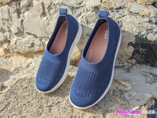 Fitflop, Ballerina Uberknit - Mary Jane, Midnight Navy (size UK 4 only)
