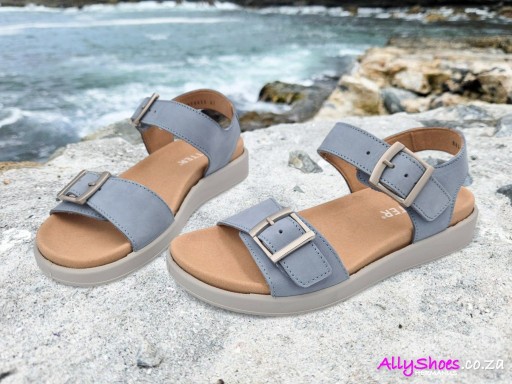 Hotter, Corfu, Soft Blue, Nubuck