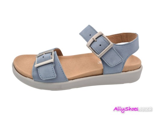 Hotter, Corfu, Soft Blue, Nubuck