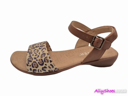 Hotter, Tropic, Leopard, Wide Fit