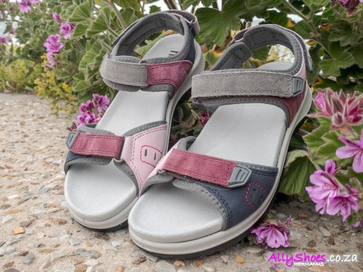 Hotter, Walk II, Mauve Multi, Leather & Suede (size UK 4½ only)