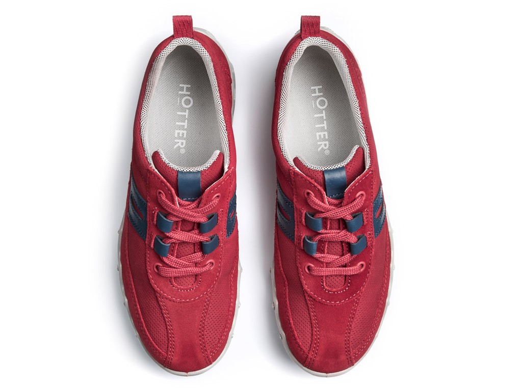 Hotter, Leanne II, Salsa French Navy, Nubuck & Suede Ally Shoes Hermanus