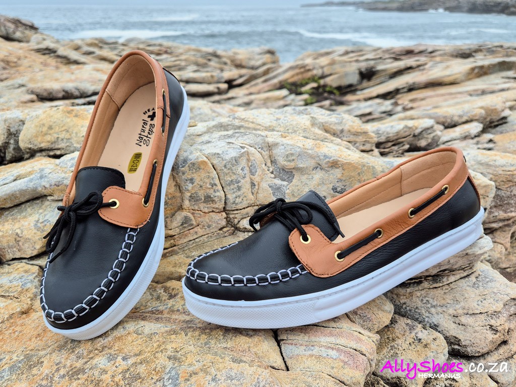 Natural Steps, 6057, Black/Tan