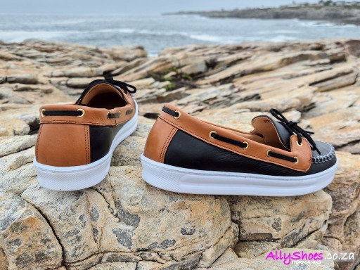 Natural Steps, 6057, Black/Tan