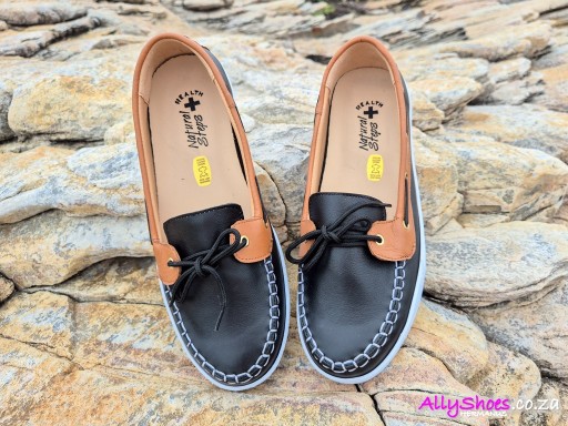 Natural Steps, 6057, Black/Tan