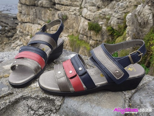 Natural Steps, 850, Pewter Red Navy