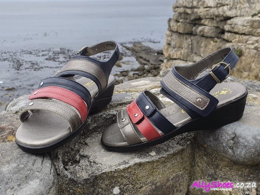 Natural Steps, 850, Pewter Red Navy