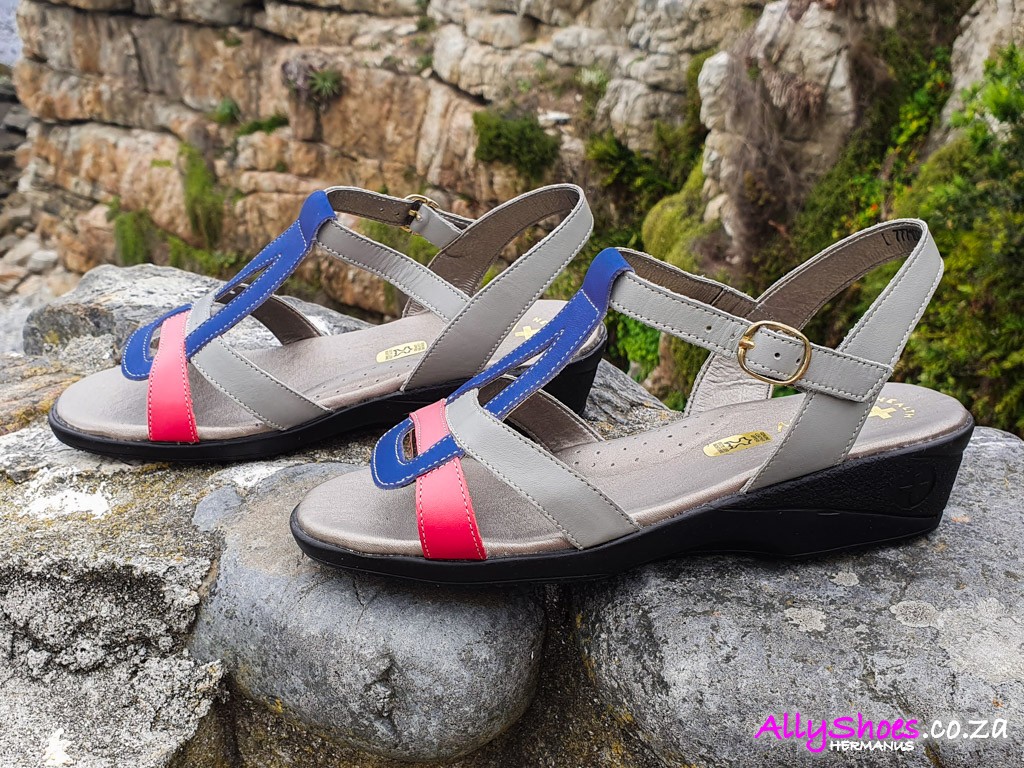 Natural Steps, 854, Azure Coral Grey