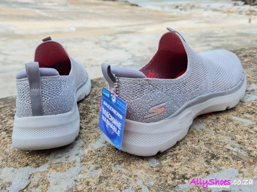 Skechers, Go Walk 6 Glimmering, Grey Coral