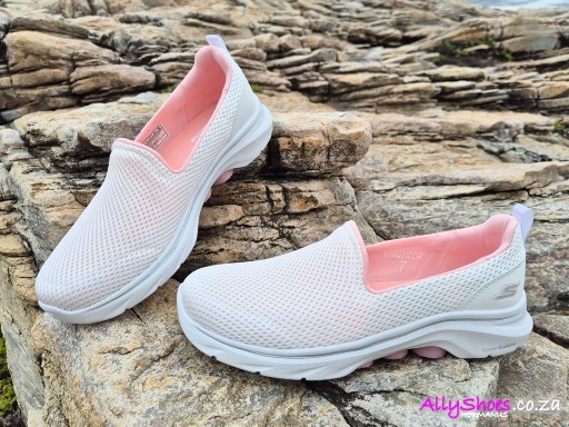 Skechers, Go Walk 7 Razi, White/Pink