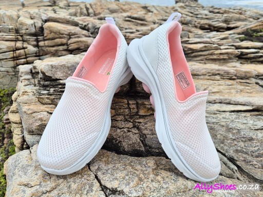 Skechers, Go Walk 7 Razi, White/Pink