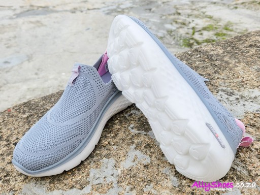 Skechers, Go Walk Hyper Burst Solar Winds, Grey/Pink