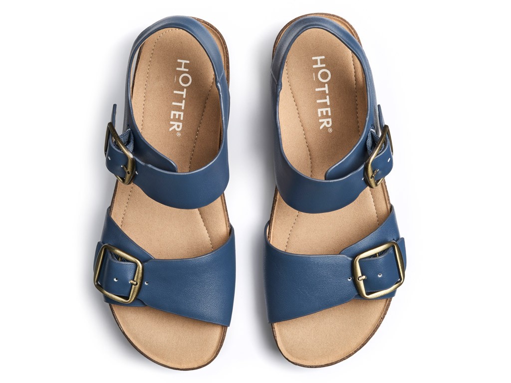 Hotter, Tourist II, Aquatic Blue Ally Shoes Hermanus