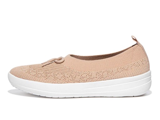 Fitflop, Ballerina Bow, Almond Tan / Platino