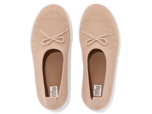 Fitflop, Ballerina Bow, Almond Tan / Platino